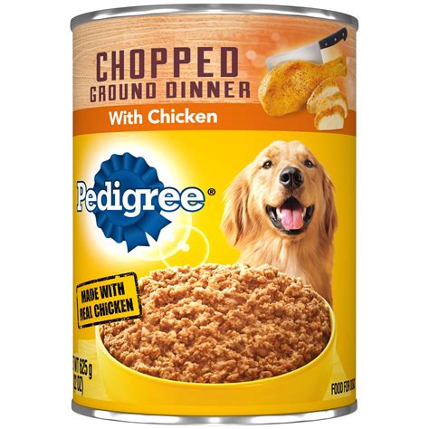 pedigree chopped ground dinner with chicken